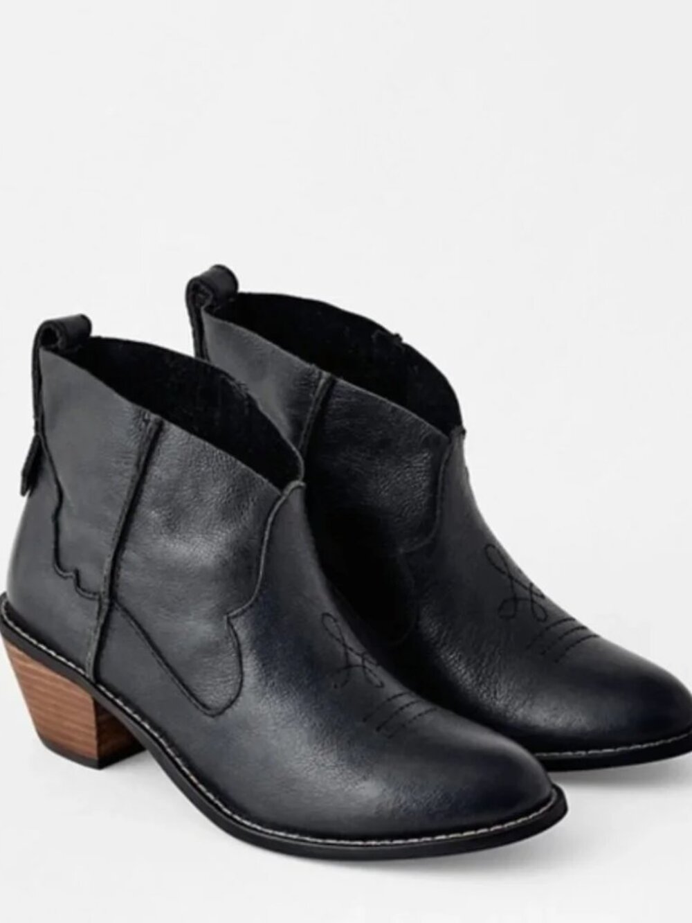 NEW Kelsi Dagger Brooklyn Kamper Booties Size 9 Black Western Cowgirl Boots NWT